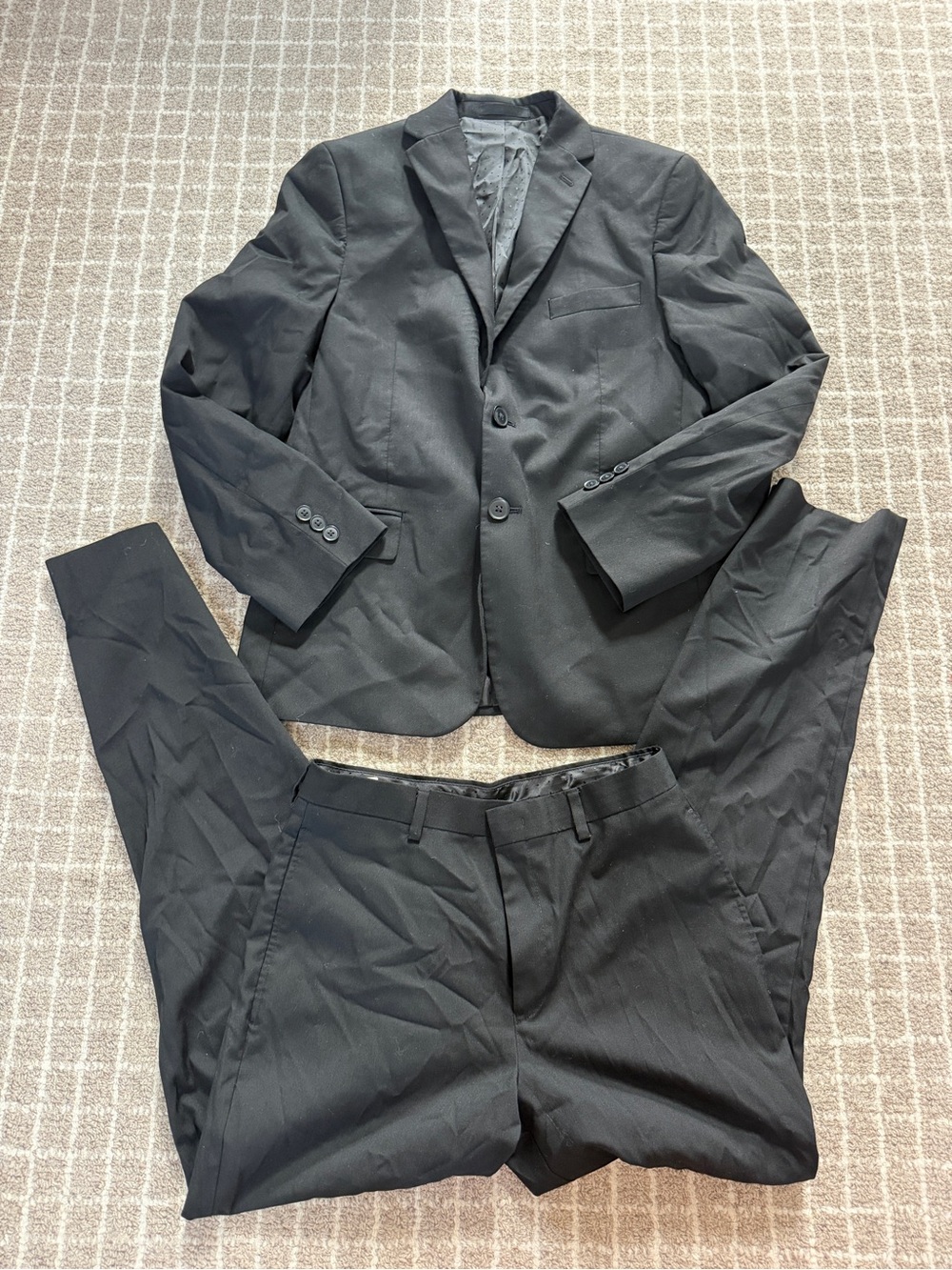 Black Kids' Formal Suit Jacket & Pants